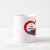 Liebe I kayaking (gelber Labrador) 1 Kaffeetasse (Mittel)