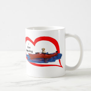 Liebe I kayaking (gelber Labrador) 1 Kaffeetasse