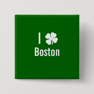 Liebe I (Kleeblatt) Tag Boston-St. Patricks Button