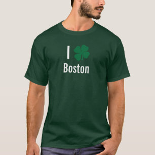 Liebe I (Kleeblatt) Tag Boston-St. Patricks T-Shirt