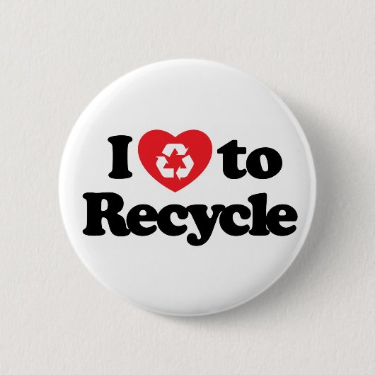 Liebe I, Knopf zu recyceln Button (Vorderseite)
