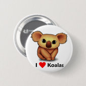 Liebe I Koala Button (Vorne & Hinten)
