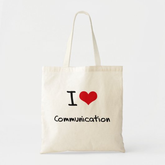 Liebe I Kommunikation Tragetasche (Vorne)