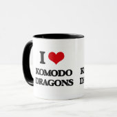 Liebe I Komodo Drachen Tasse (Vorderseite Links)
