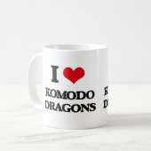 Liebe I Komodo Drachen Tasse (Vorderseite Links)
