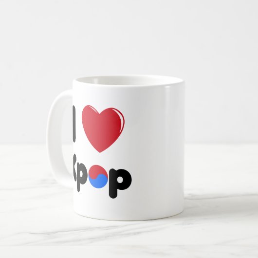 Liebe I Kpop Tasse (Vorderseite Links)