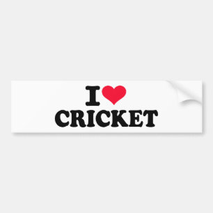 Liebe I Kricket Autoaufkleber