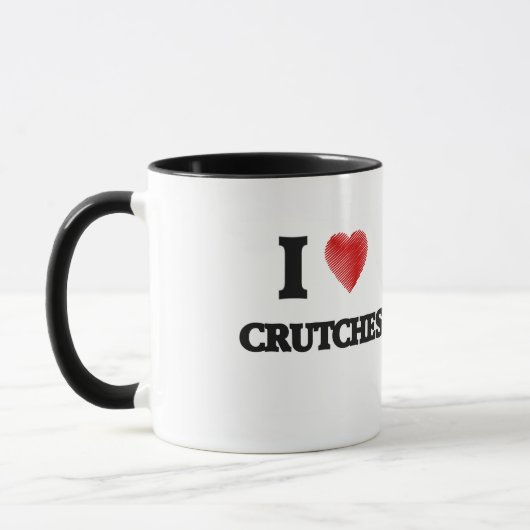 Liebe I Krücken Tasse (Links)