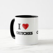 Liebe I Krücken Tasse (Vorderseite Links)