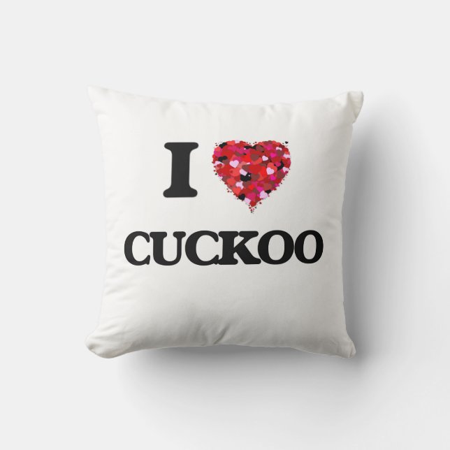 Liebe I Kuckuck Kissen (Vorderseite)