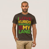Liebe I Kurden u. Kurdistan T-Shirt (Vorne ganz)