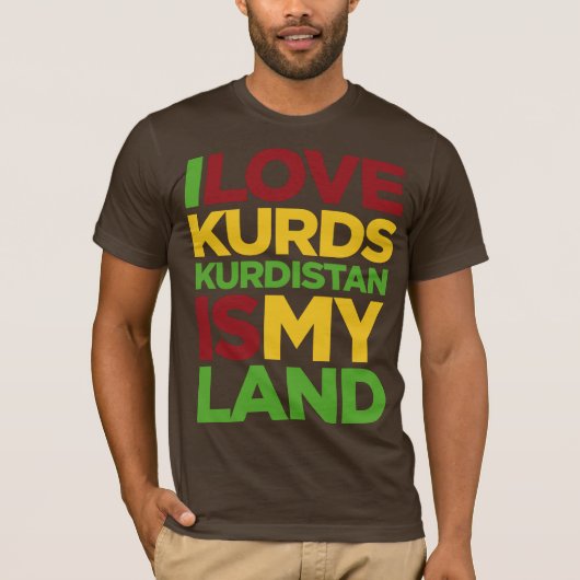 Liebe I Kurden u. Kurdistan T-Shirt (Vorderseite)