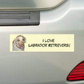 Liebe I Labrador-Retriever! Autoaufkleber (Auf Auto)