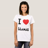 Liebe I Lamas T-Shirt (Vorne ganz)