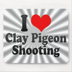 Liebe I Lehm-Tauben-Schießen Mousepad