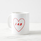 Liebe, i-Liebe Sie Kaffeetasse (Vorderseite Links)