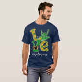 Liebe I Liebe Sie Signsprache ASL St Patricks T-Shirt (Vorne ganz)