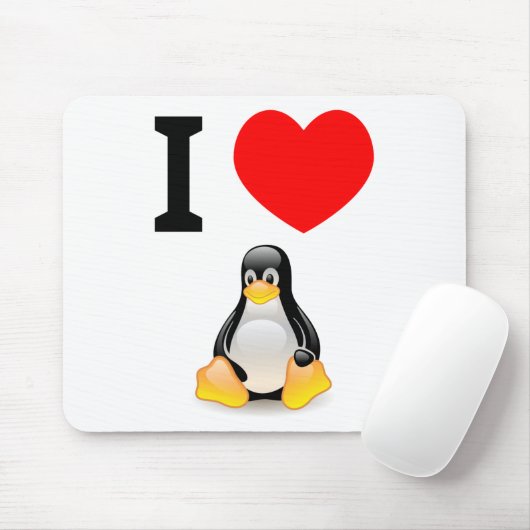 Liebe I Linux Mousepad (Mit Mouse)