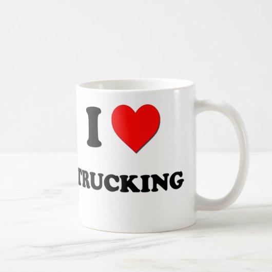 Liebe I LKW-Transport Kaffeetasse (Rechts)
