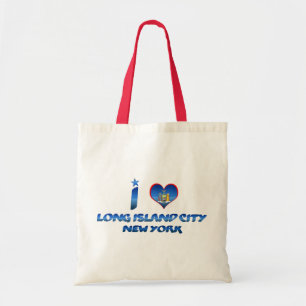 Liebe I Long- Islandstadt, New York Tragetasche