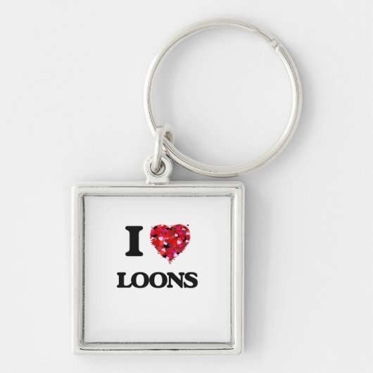 Liebe I Loons Schlüsselanhänger (Vorne)