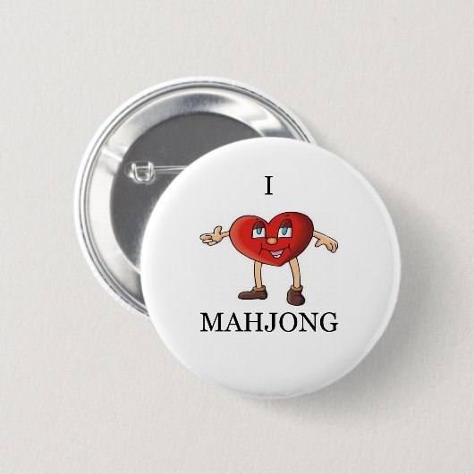 Liebe I mahjong Button (Vorne & Hinten)