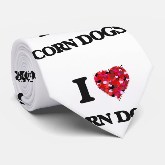 Liebe I Mais-Hunde Krawatte (Gerollt)