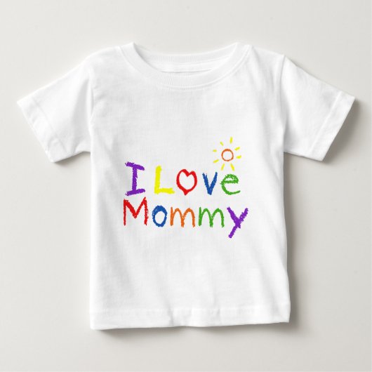 Liebe I Mama Baby T-shirt (Vorderseite)