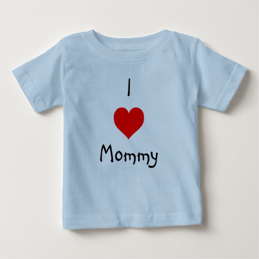 Liebe I Mama Baby T-shirt (Vorderseite)