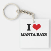 Liebe I Manta-Strahlen Schlüsselanhänger (Vorderseite)