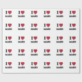Liebe I Mars Geschenkpapier (Flach)