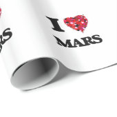 Liebe I Mars Geschenkpapier (Rolleneckpunkt)