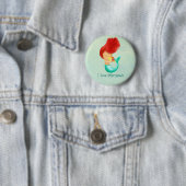 Liebe I Meerjungfrauen Button (Beispiel)