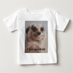 Liebe I meerkats Baby T-shirt
