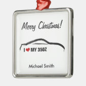 Liebe I mein 350z Ornament Aus Metall (Links)