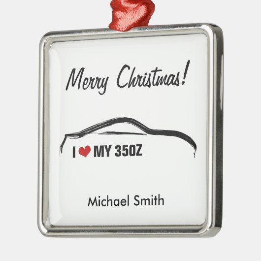 Liebe I mein 350z Ornament Aus Metall (Links)