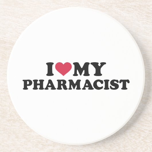 Liebe I mein Apotheker Untersetzer (Vorne)
