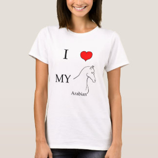 Liebe I mein arabisches Pferd T-Shirt