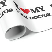 Liebe I mein Augen-Doktor Geschenkpapier (Rolleneckpunkt)