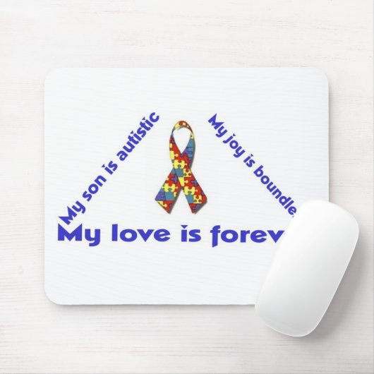 Liebe I mein autistisches Kind - einzigartiges Mousepad (Mit Mouse)