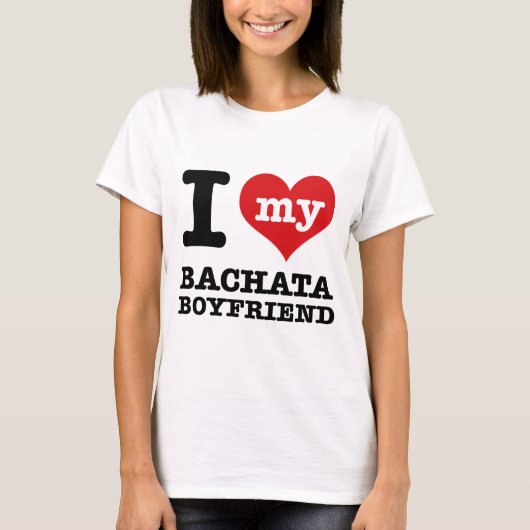Liebe I mein Bachata Ehemann T-Shirt (Vorderseite)
