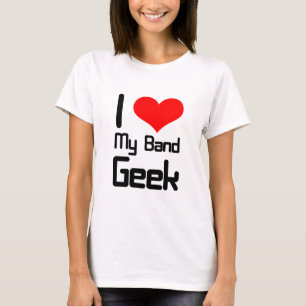Liebe I mein Band Geek T-Shirt