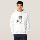 Liebe I mein bärtiger Drache Hoodie (Vorne ganz)