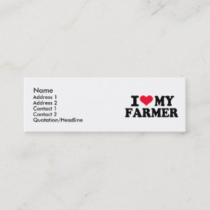 Liebe I mein Bauer Mini Visitenkarte