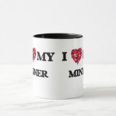 Liebe I mein Bergmann Tasse (Zentrum)