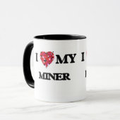 Liebe I mein Bergmann Tasse (Vorderseite Links)