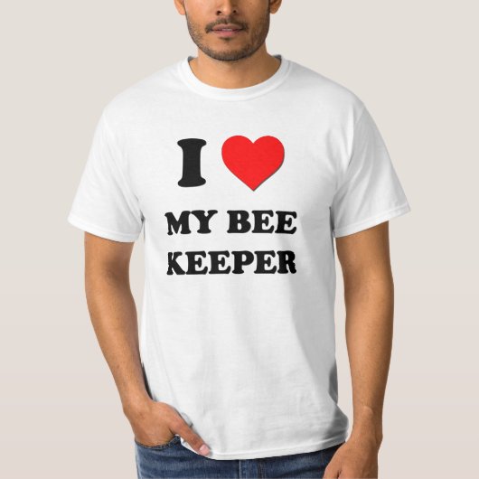 Liebe I mein Bienen-Wächter T-Shirt (Vorderseite)