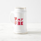 Liebe I mein Bobe Bierglas (Vorderseite Links)