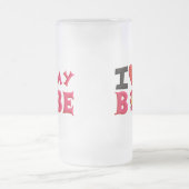 Liebe I mein Bobe Mattglas Bierglas (Mittel)