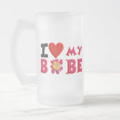 Liebe I mein Bobe Mattglas Bierglas (Links)